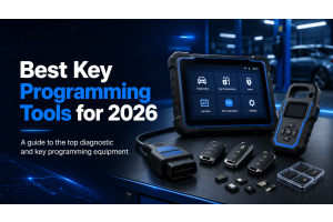 Best key programming tools for 2026 with diagnostic tablet, OBD device and car key remotes
