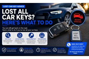 Lost all car keys guide with replacement key and no keys detected warning
