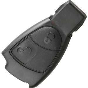 Mercedes Black Old Style BE Key 2 Button Remote Repair Case HU64 Blade