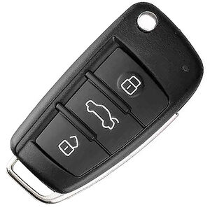 Audi 3 Button Remote Repair Case Non Keyless HU66 Blade
