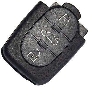 Audi 3 Button Remote Repair Round Shell Large Battery