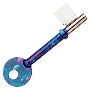 Blue Bubbles Design Mortice Key Suitable For Union 436  Mortice Locks