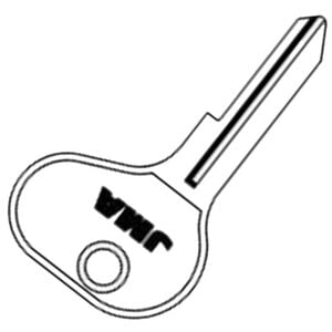 Bosch BH6 Metal Head Non-Transponder Key Blank - Cut From Image Upload or Key Code