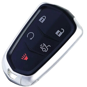 Cadillac Escalade SRX XT4 Aftermarket 5 Button Smart Remote Key 433MHz ID46 (PCF7937) HU100/OP-11