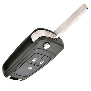 Chevrolet 3 Button Flip Remote Repair Case With HU100 Blade