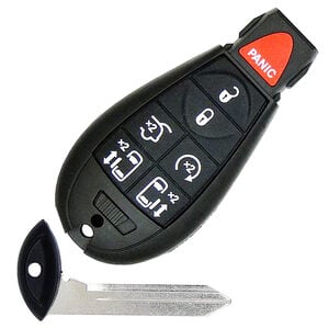Chrysler/Dodge/Jeep 300 Challenger Charger Aftermarket 7 Button Non-Flip Remote Key 433MHz ID46 (PCF7945) HON66/HOND-31