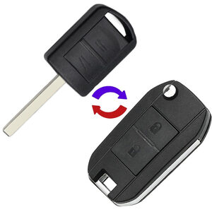 Citroen 2 Button Flip Remote Conversion Case VA2