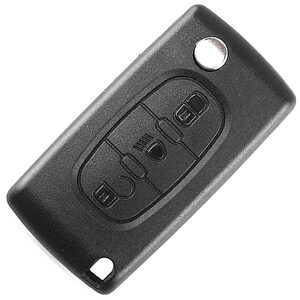 Peugeot 407 Aftermarket 3 Button Flip Remote Key 433MHz ID46 (PCF7941) CIT-1/VA2/VA6 6490RS