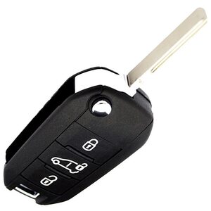 Citroen Berlingo Dispatch OEM 3 Button Flip Remote Key 433MHz ID4A HU83