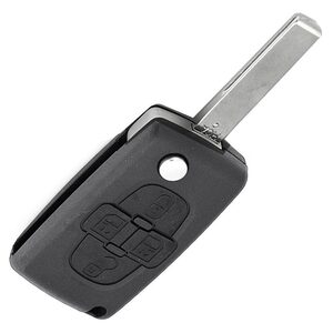Citroen C8 OEM 4 Button Flip Remote Key 433MHz ID46 (PCF7941) HU83