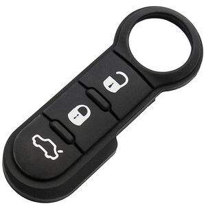 Citroen, Fiat and Peugeot 3 Button Remote Key Rubber Button Pad Replacement