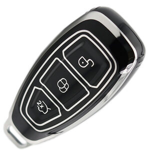 Ford 3 Button Black Chrome TPU Remote Key Cover