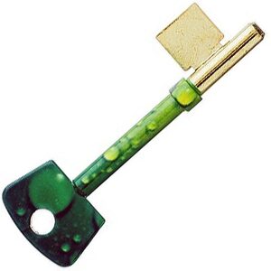 Green Bubbles Design Mortice Key Suitable For ERA Fortress Mortice Locks