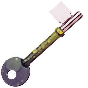 Green Bubbles Design Mortice Key Suitable For Union 436  Mortice Locks