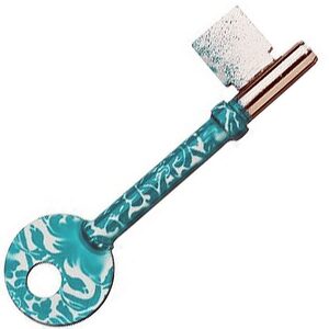 Green Pattern Design Mortice Key Suitable For Union 436 Mortice Locks