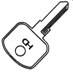 HD BO1 BO1 Tractor & Plant Non-Transponder Key Blank - Uncut
