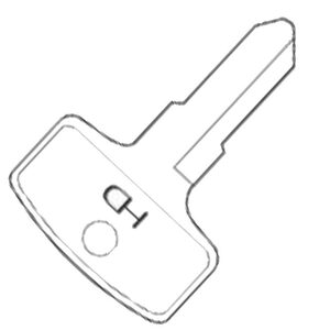 Kubota KUB1 Metal Head Tractor & Plant Non-Transponder Key Blank - Cut From Image Upload or Key Code
