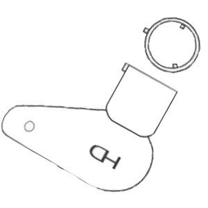 Kubota KUB2 Metal Head Tractor & Plant Non-Transponder Key Blank - Uncut