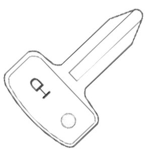 Kubota KUB3 Metal Head Tractor & Plant Non-Transponder Key Blank - Cut From Image Upload or Key Code