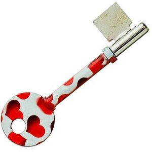 Heart Pattern Design Mortice Key Suitable For Yale B447 Mortice Locks