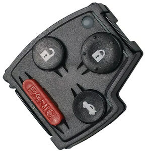 Honda 4 Button Key Fob Pad Replacement Case for Accord, Civic, CR V, Odyssey, Pilot, City, Fit (2007–2013)