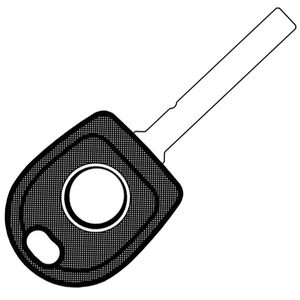 Audi / Citroen / Seat / Skoda / Volkswagen HU162 Transponder Key Shell