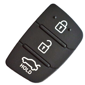 Hyundai 3 Button Remote Key Rubber Button Pad Replacement