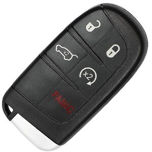 Chrysler/Dodge/Fiat/Jeep 500X Compass Renegade Aftermarket 5 Button Smart Remote Key 433MHz ID4A SIP22