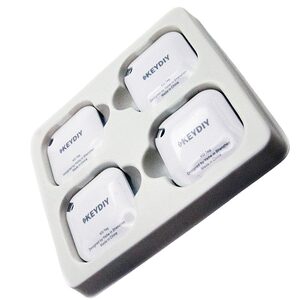 KeyDIY KD Tags Bluetooth Tracking Tag (4 Pack) - Apple Find My Compatible