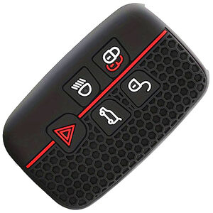 Land Rover Range Rover Sport Evoque 5 Button Red Black Key Cover