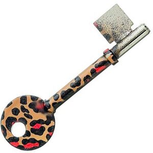 Leopard Print Design Mortice Key Suitable For Yale B447 Mortice Locks