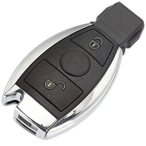 Mercedes BE Key 2 Button Remote Repair Case HU64 Blade
