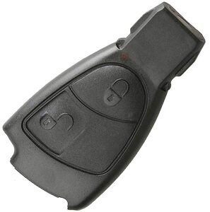 Mercedes Black Old Style BE Key 2 Button Remote Repair Case HU64 Blade
