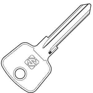 Mercedes HU23 / ME-HD Metal Head Non-Transponder Key Blank - Cut From Image Upload or Key Code