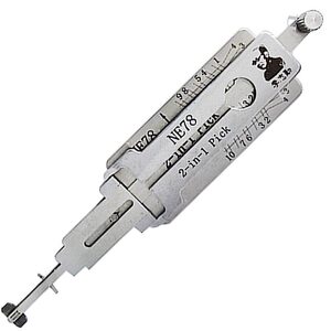 Peugeot NE78 Genuine Lishi Single Lifter Pick & Decoder - Boot / Doors / Ignition