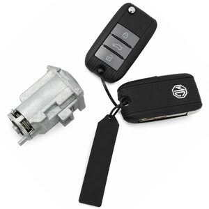 Genuine OEM MG 5 Lock Set - Driver Door Lock & 2 Flip Remotes (ID47, HU100) - 2017-2020