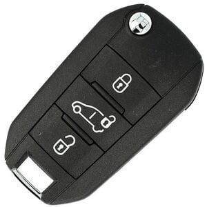 Vauxhall Combo / Vivaro 3 Button Flip Remote Key OEM No Logo 433MHz ID4A (2023-2026)
