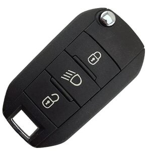 Peugeot 301 508 3 Button Flip Key Remote Repair Case With Headlamp HU83 Blade