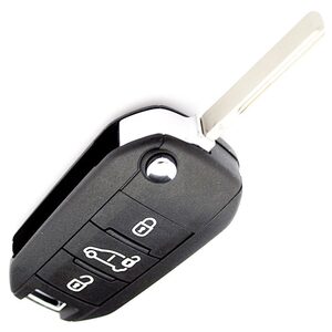 Peugeot Expert OEM 3 Button Flip Remote Key 433MHz ID4A HU-HCA/HU83