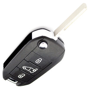 Peugeot 301 508 3 Button Flip Key Remote Repair Case HU83 Blade