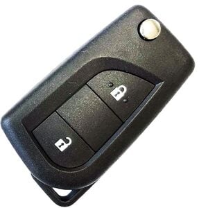 Citroen/Peugeot/Toyota C1 108 Aygo OEM 2 Button Flip Remote Key 433MHz ID74H (128BIT) TOY40/TOYO-30