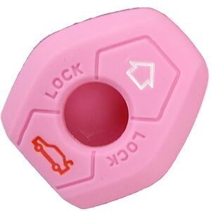 Pink BMW EWS 3 Button Silicone Remote Key Cover