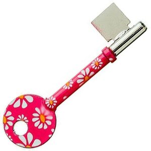 Pink Flower Design Mortice Key Suitable For Yale B447 Mortice Locks