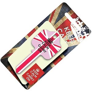 Pink Keep Calm & Carry On Key UL2 UL054 - Free Cutting Service In Store