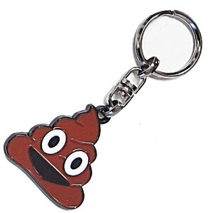 Poop Emoji Novelty Metal Keyring