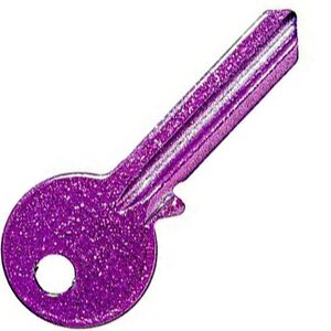 Purple Glitter Key UL2 UL054 - Free Cutting Service In Store