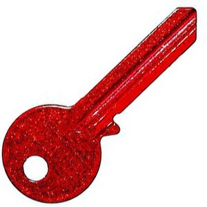 Red Glitter Key UL2 UL054 - Free Cutting Service In Store