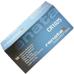 Renata CR1025 High Quality Swiss Made Lithium Battery - Pack Of 10