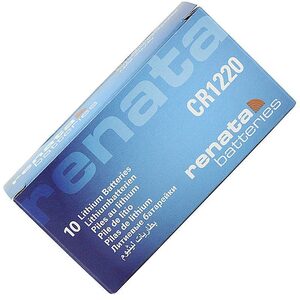 Renata CR1220 High Quality Swiss Made Lithium Battery - Pack Of 10
