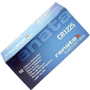 Renata CR1225 High Quality Swiss Made Lithium Battery - Pack Of 10